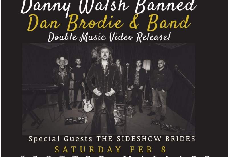 Poster for Dan Brodie Banned and Danny Walsh's upcoming show
